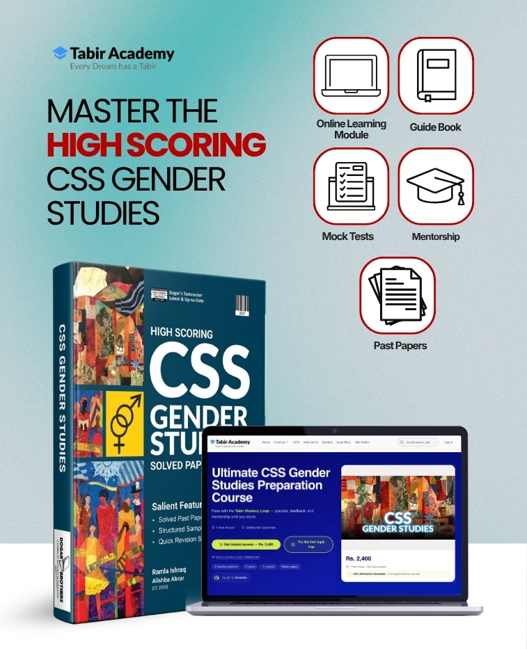 High Scoring CSS Gender Studies Solved Papers Package