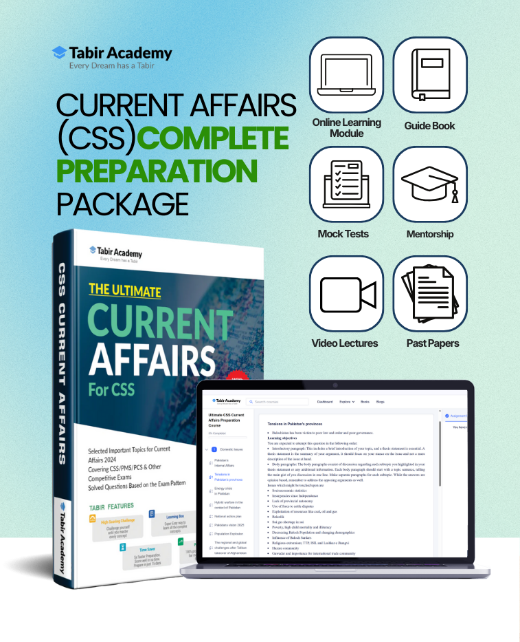 High Scoring CSS Current Affairs Guide Package