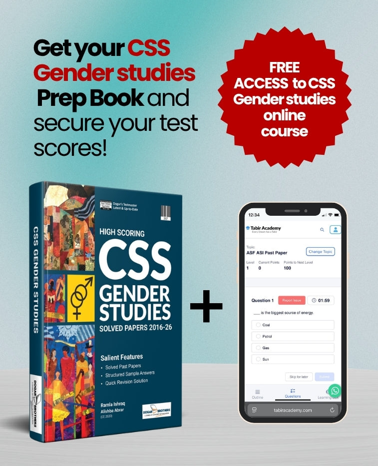 High Scoring CSS Gender Studies Solved Papers Package