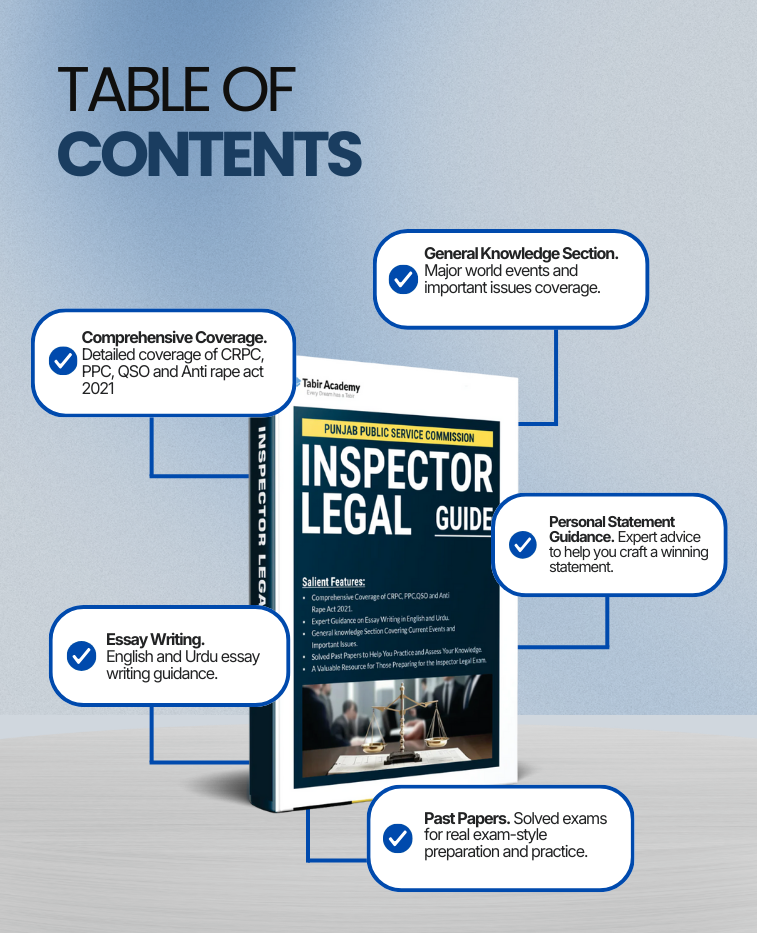 PPSC Inspector Legal Guide Package