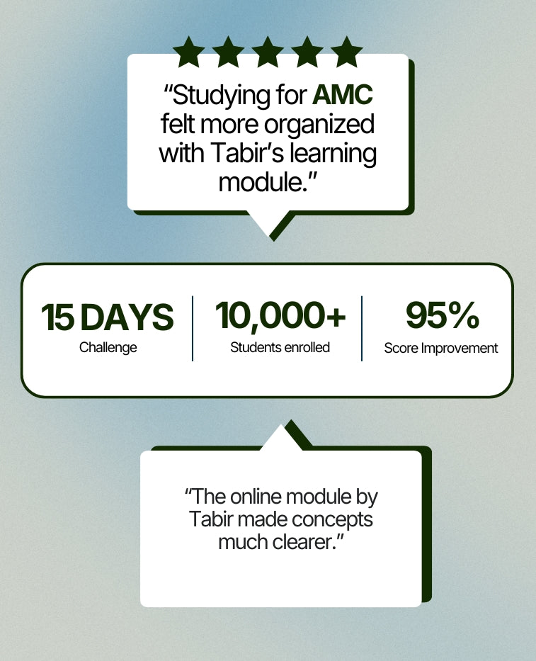 High Scoring Guide for AMC with Online Learning Module