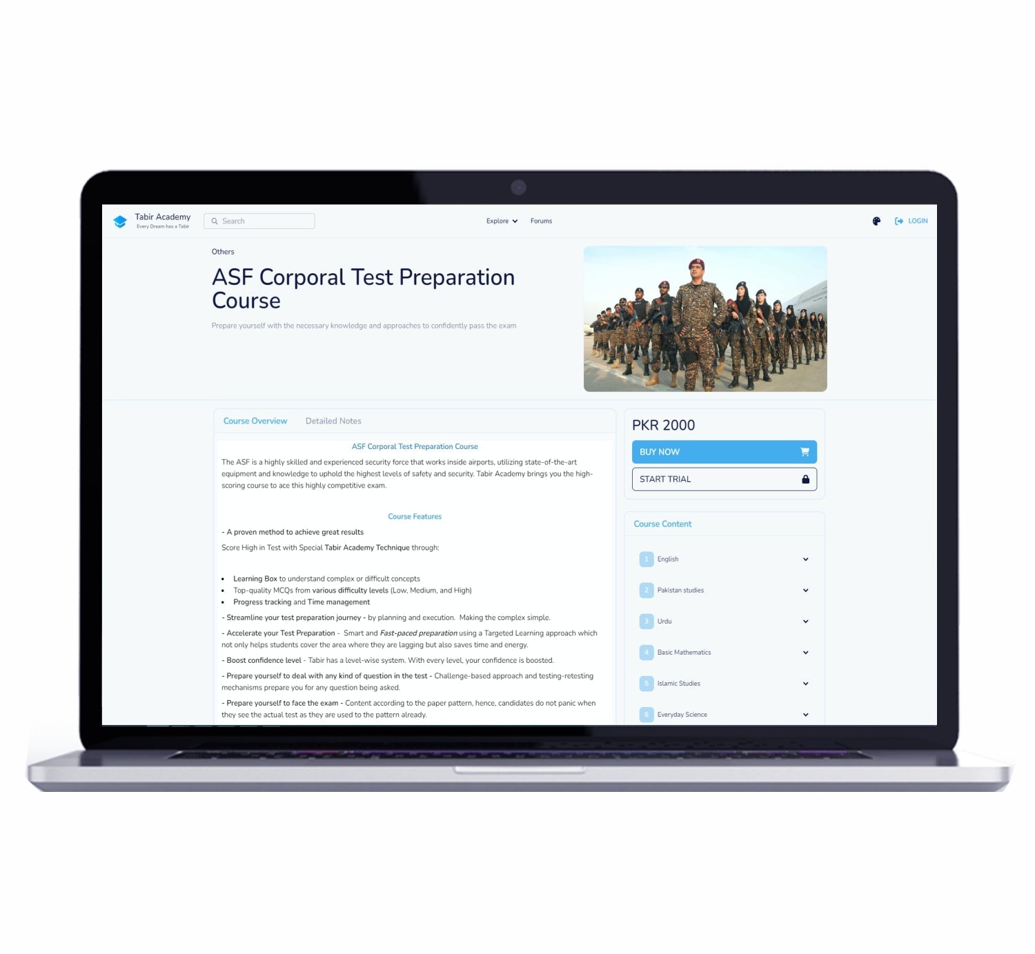 ASF Corporal Test Preparation Course
