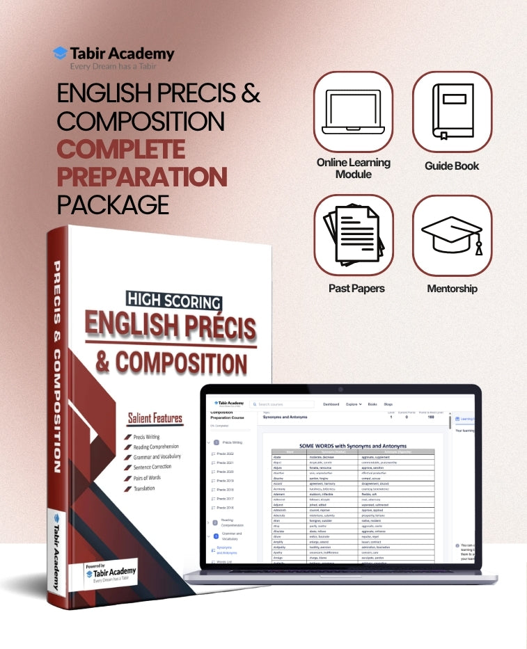 score full marks in css pms precis & composition... High Scoring CSS English Precis & Compositon Guide Package – Shop Tabir
