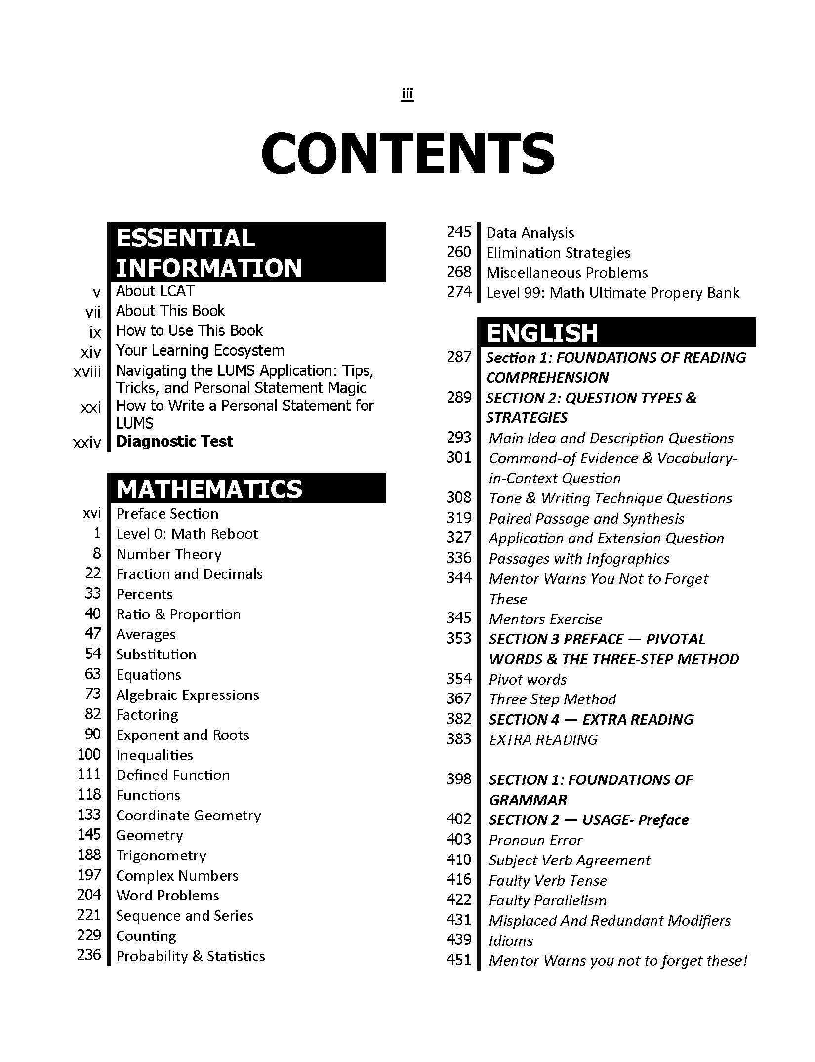 Master the LCAT (LUMS Common Admission Test)