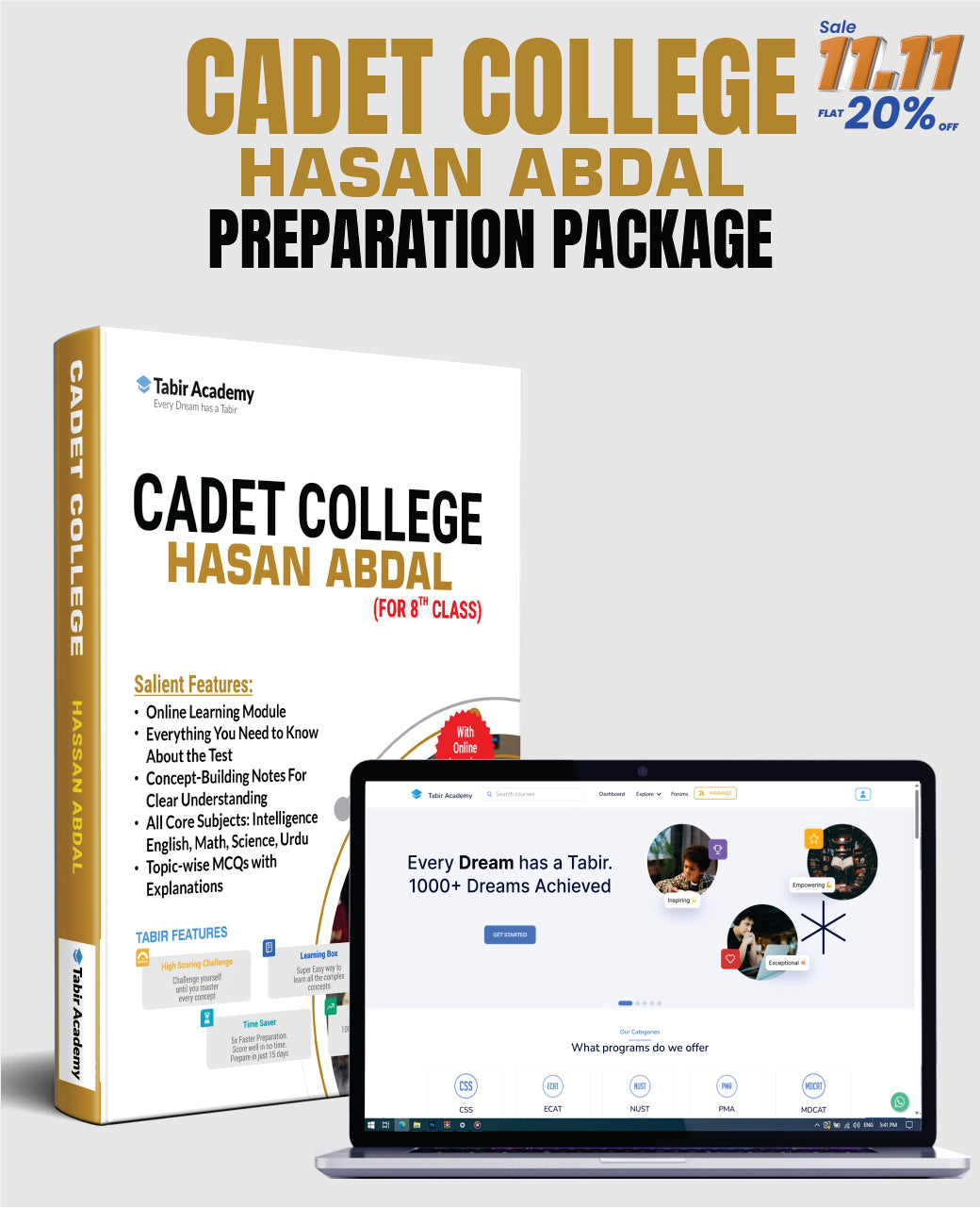 Cadet College Hasan Abdal Guide Package (for 8th Class)
