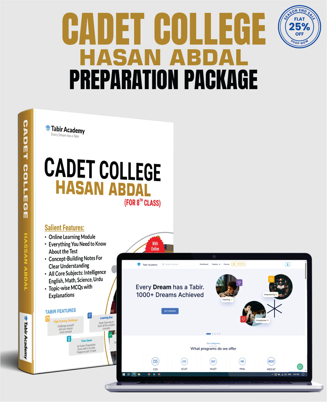 Cadet College Hasan Abdal Guide Package (for 8th Class)
