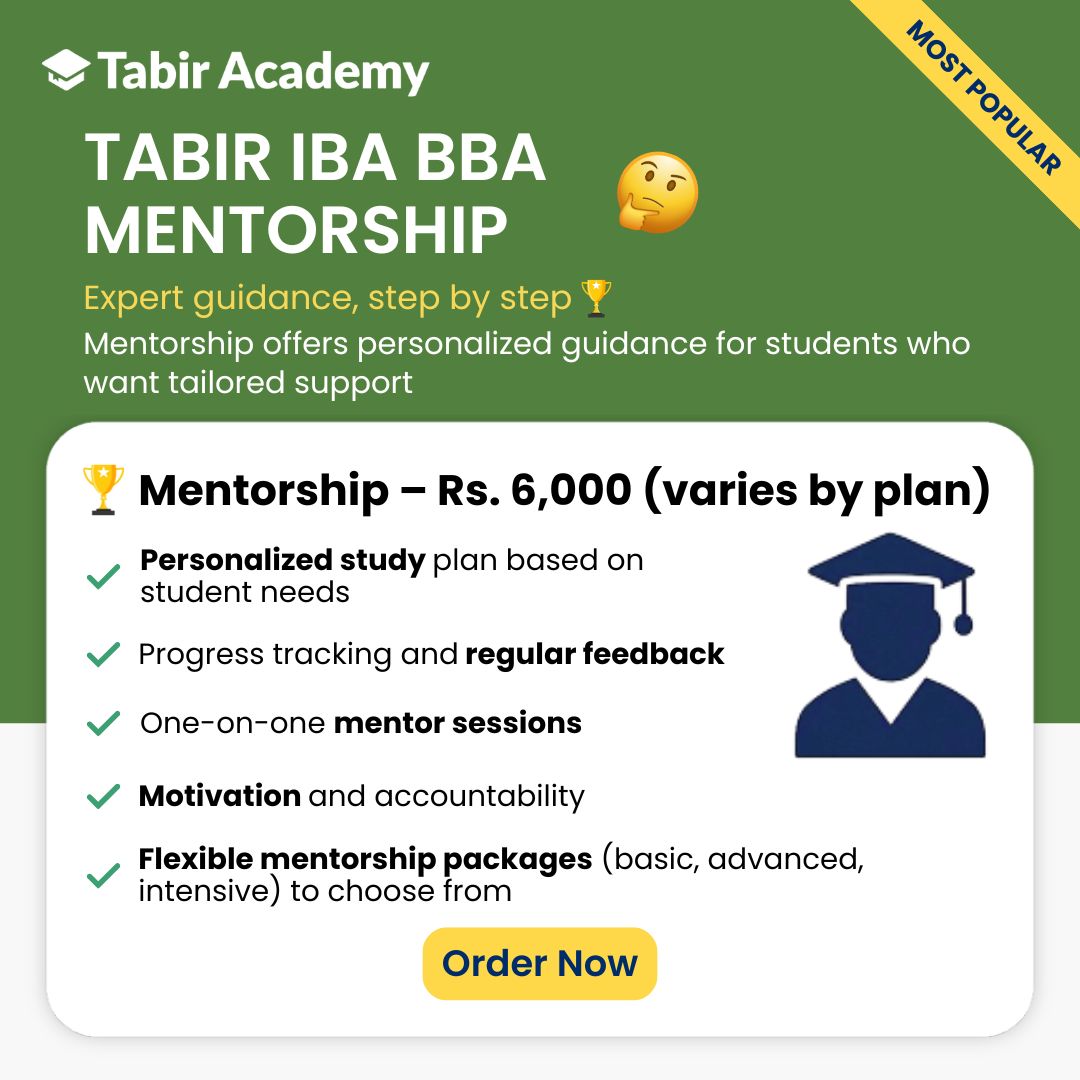 IBA BBA Mentorship