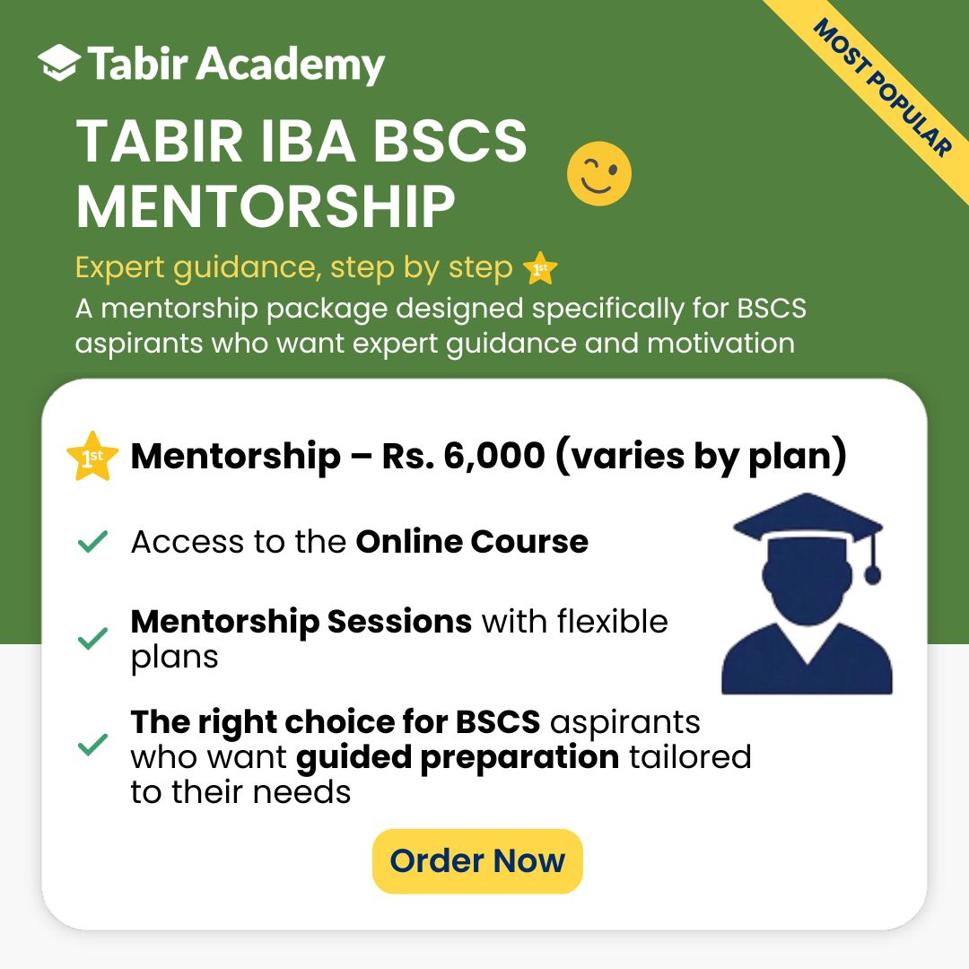 IBA BSCS Mentorship