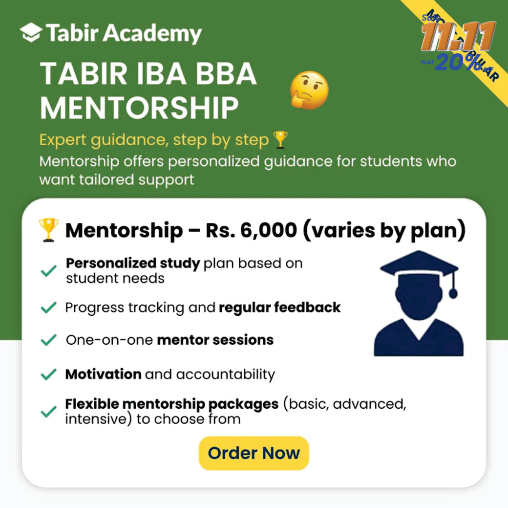 IBA BBA Mentorship