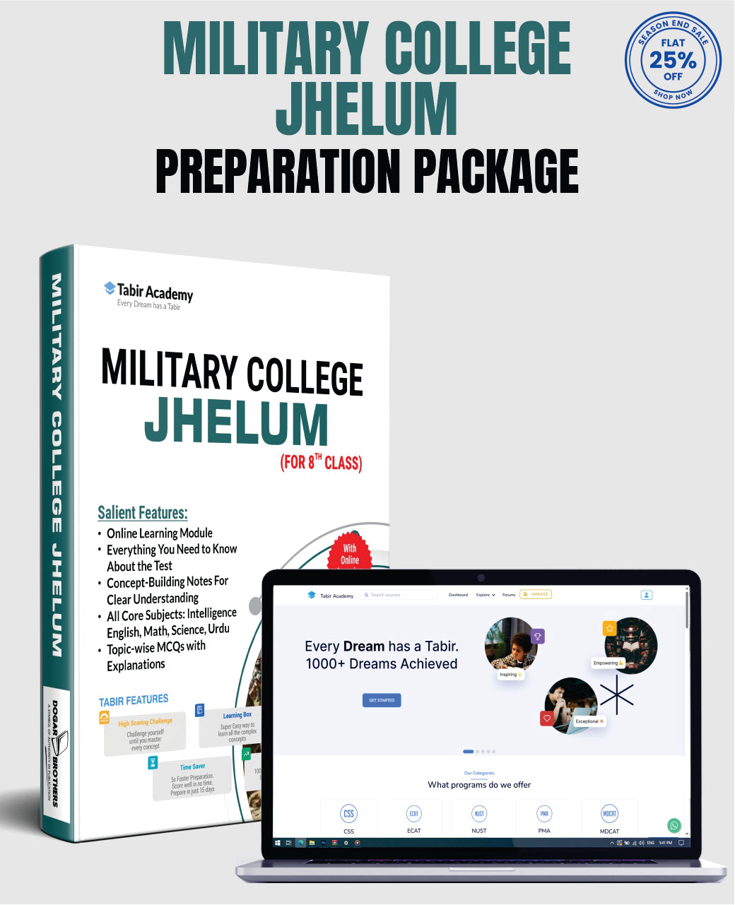 High Scoring Jhelum Military College Guide Package (for 8th Class)
