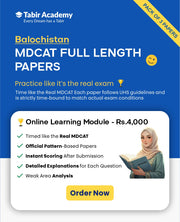 MDCAT Full Length Papers - Balochistan