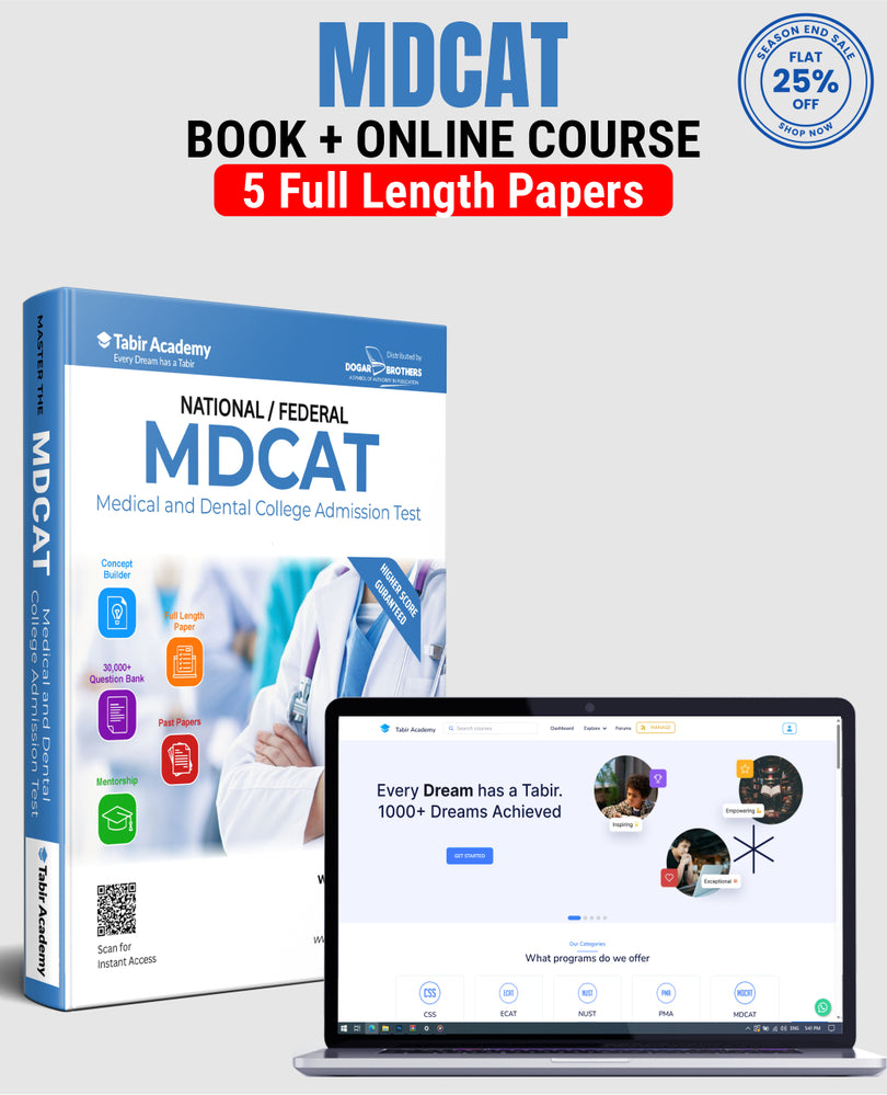Complete MDCAT Preparation Package | Book + Course + FLPs – Shop Tabir
