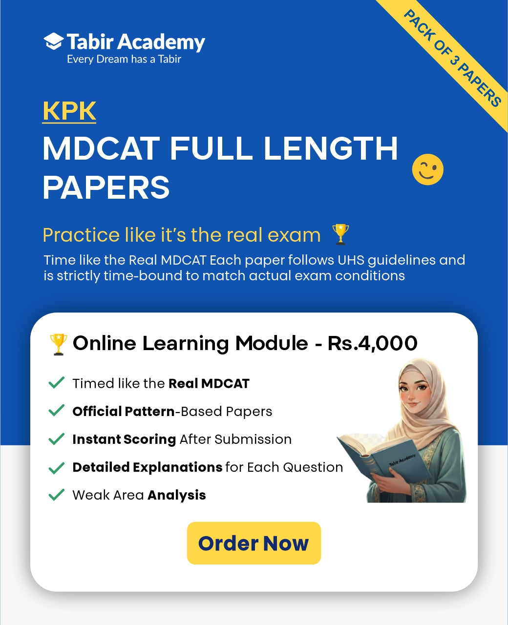 MDCAT Full Length Papers - KPK