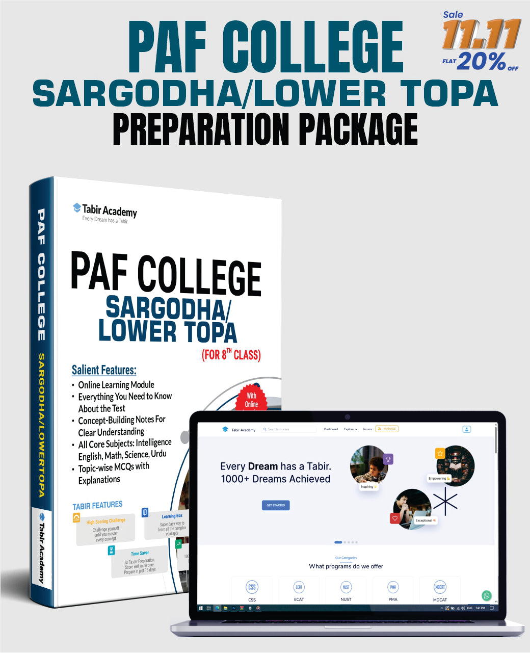 PAF College Sargodha/Lower Topa Guide Package (for 8th Class)